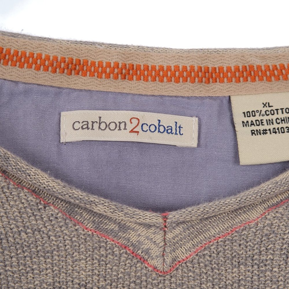 Carbon 2 Cobalt Cotton Pullover Sweater Top Size XL - Picture 4 of 6